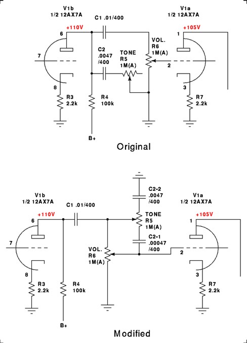 Kalamazoo Amp Field Guide: Fender Tone Mod fender bass guitar wiring diagram 